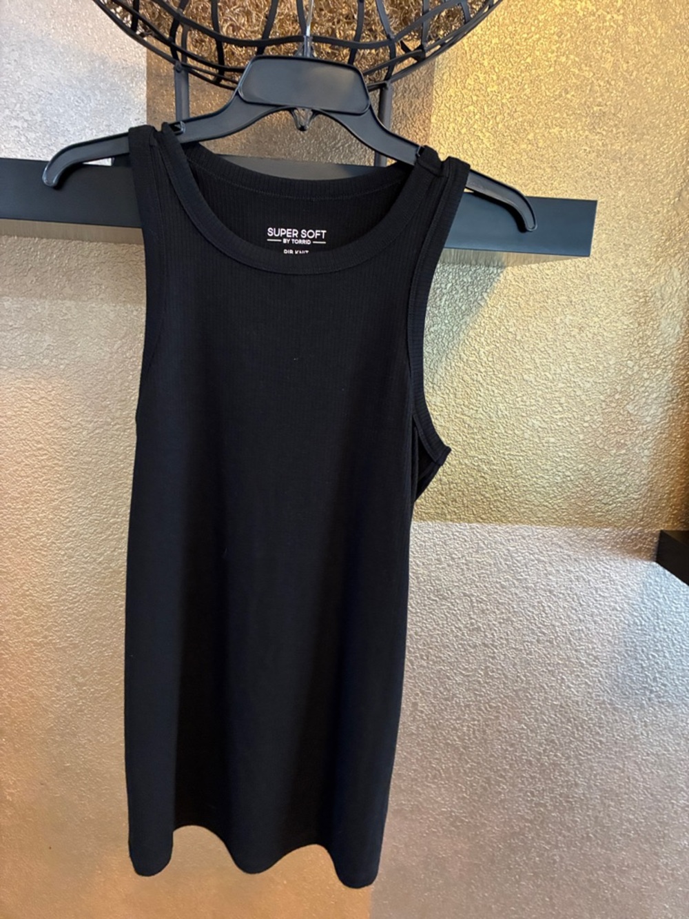 Torrid Black Ribbed Crewneck Tank 00